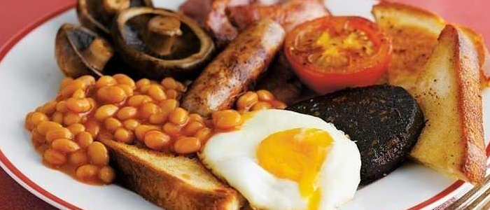 Sausage, Egg, Chips & Beans 